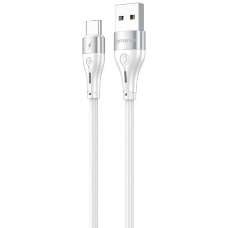 Кабель Proove Soft Silicone USB to Type-C 3A (2m) White