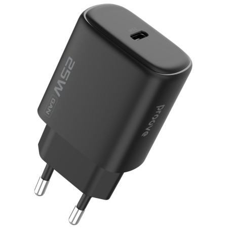 Мережевий зарядний пристрій Proove Silicone Power 2 25W (Type-C) Black  у Луцьку