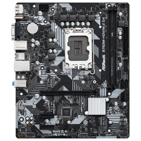 Mатеринська плата  ASRock B760M-HDV/M.2 D4 s1700 mATX (B760M-HDV/M.2 D4)