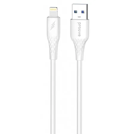 Кабель Proove GridLine USB to Lightning 2.4A (1m) White