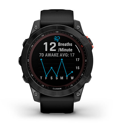 Garmin fenix 7 Solar - Стеження за диханням Garmin fenix 7 Solar - Стеження за диханням