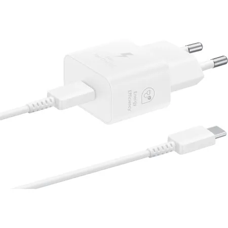 Зарядний пристрій мережевий Samsung 25Вт USB-С + Cable Type-C to Type-C (1m) White (EP-T2510XWEGEU)  в Одесі