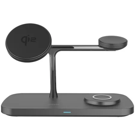 Бездротовий зарядний пристрій Proove Magnetic Field Pro 3 in 1 Qi2 (Black)
