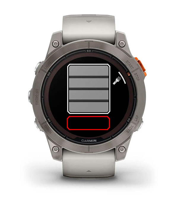 Garmin fenix 7 Pro Sapphire Solar - Вбудований LED ліхтарик Garmin fenix 7 Pro Sapphire Solar - Вбудований LED ліхтарик