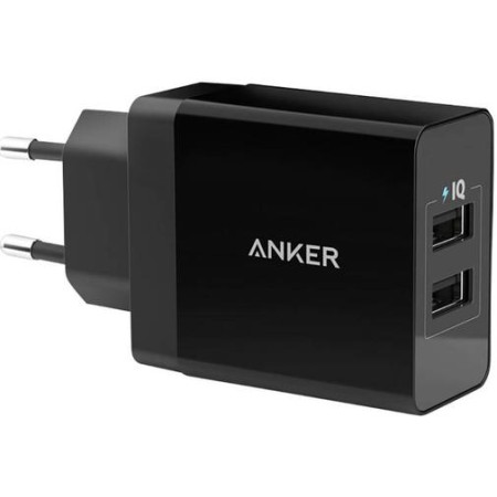 Зарядний пристрій Anker PowerPort 2 with MicroUSB cable (Black) (B2021L11)  у Львові