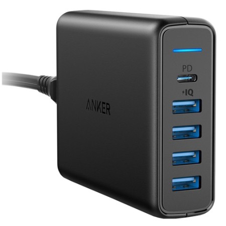 Зарядний пристрій Anker PowerPort 5 V3 60W 5xUSB (Black) (A2056L11)