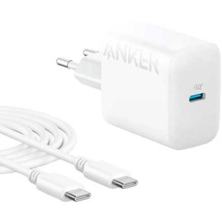 Зарядний пристрій Anker PowerPort 20W White with Type-C/Type-C (B2347G21)