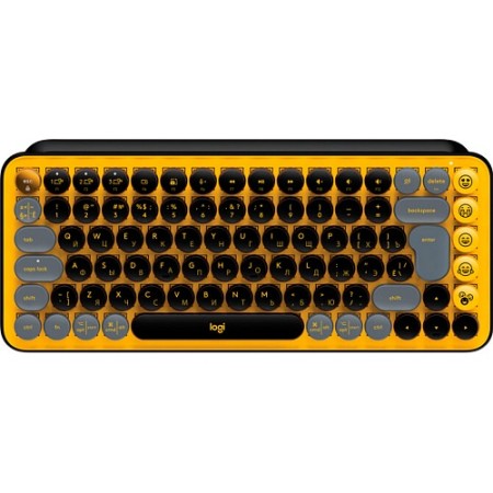 Клавіатура Logitech POP Keys Wireless Mechanical Keyboard Blast Yellow UA (L920-010735)