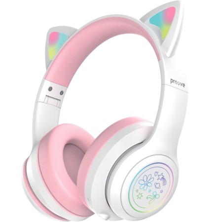 Бездротові навушники Proove Kids Neko (APP) White/Pink  у Луцьку