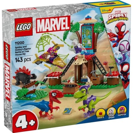 Конструктор LEGO Spidey Битва Павука та раптора Гоббі у штаб-будинку на дереві (11200)  в Ужгороді
