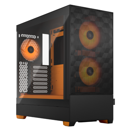 Корпус FRACTAL DESIGN ATX  Pop Air RGB Orange Core TG (FD-C-POR1A-05)