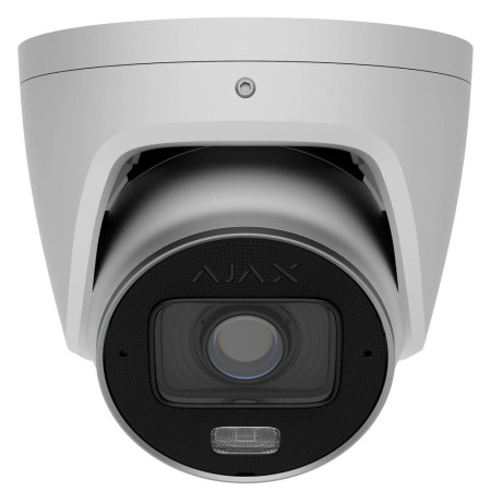 Дротова охоронна IP-камера Ajax TurretCam HLVF (8 Mp) (White)