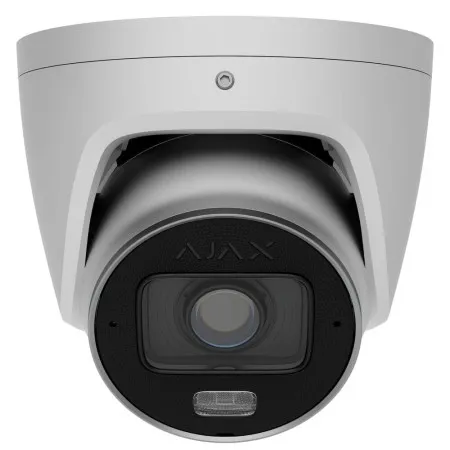 Дротова охоронна IP-камера Ajax TurretCam HLVF (8 Mp) (White)