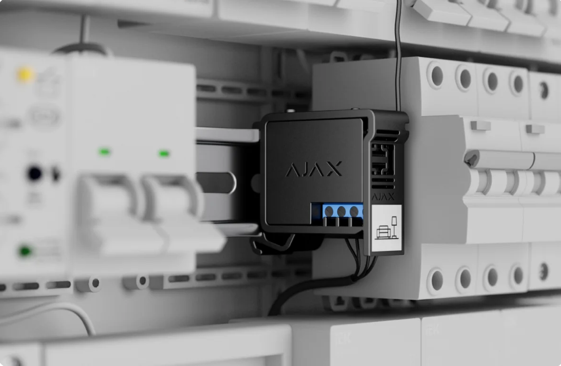 Розмір у Тримач для фіксації Relay/WallSwitch на DIN-рейці Ajax DIN Holder (Black)
