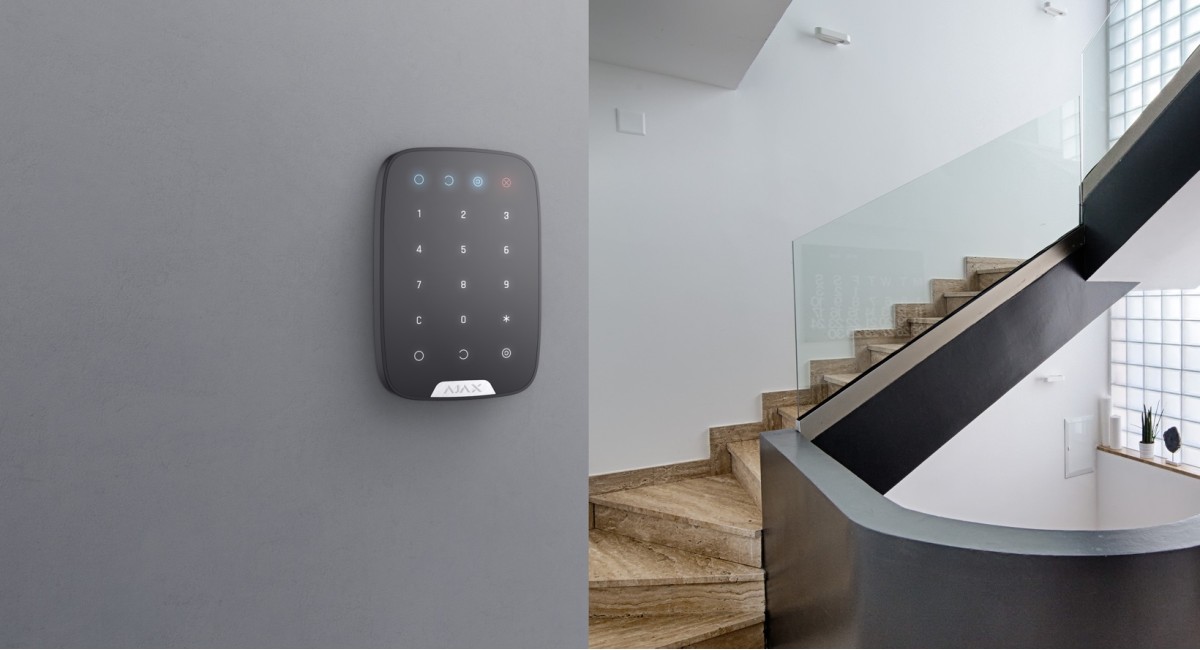 ajax key pad black