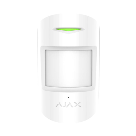 Бездротовий датчик руху і розбиття Ajax CombiProtect (White)