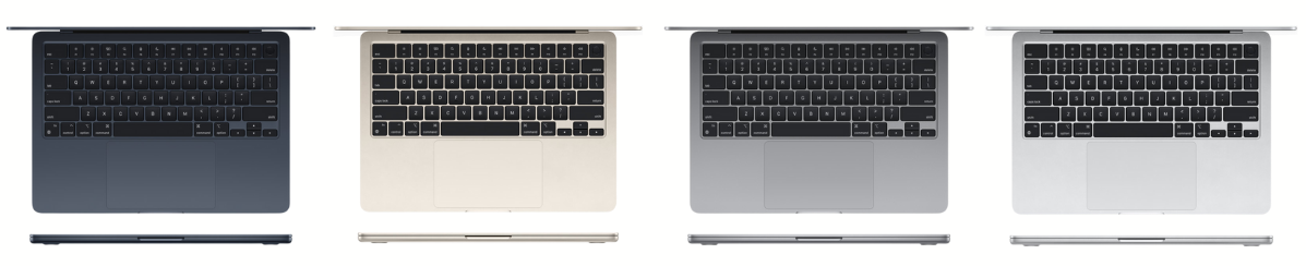в яких буває кольорах MacBook Air M2 2022
