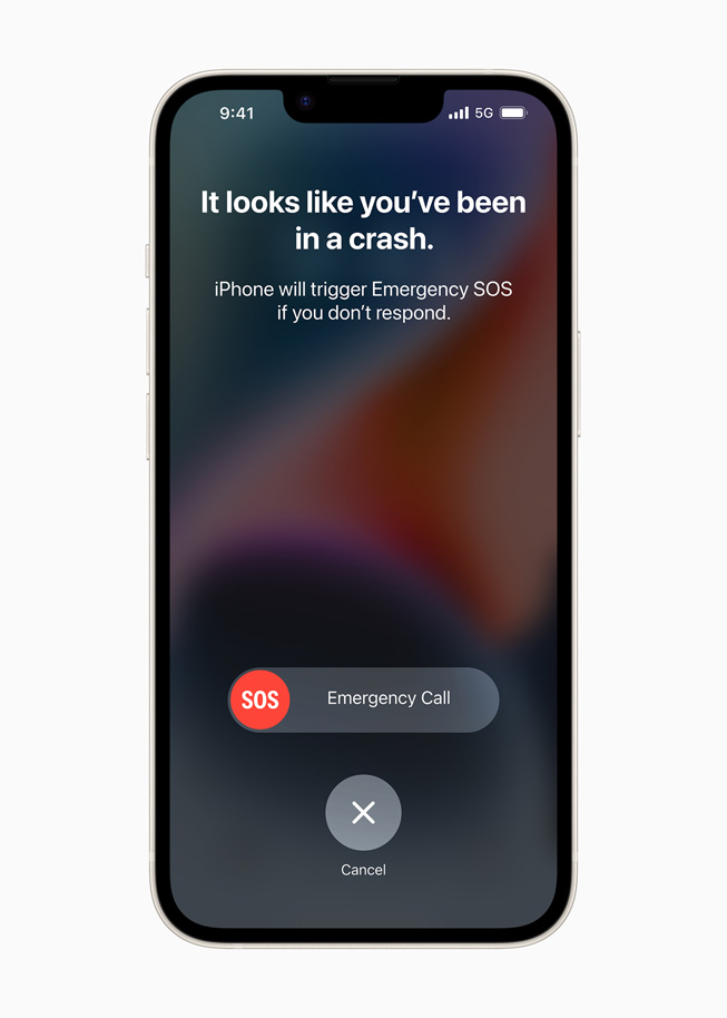 Розпізнавання аварій в iphone 14 plus
