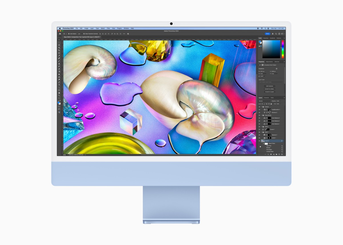 iMac M4 у дії з Photoshop