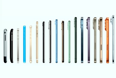 Еволюція iPhone від самого першого iPhone 2g  до iPhone 17 Pro та Air