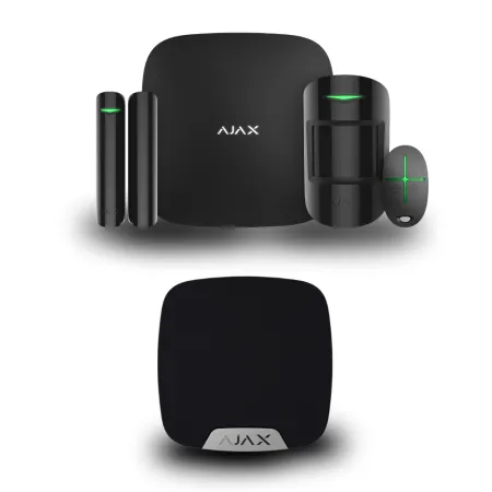 Комплект сигналізації Ajax StarterKit 2 + HomeSiren (Black)