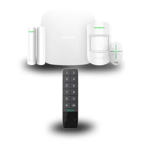 Комплект сигналізації Ajax StarterKit 2 (White) + KeyPad Outdoor (Graphite)