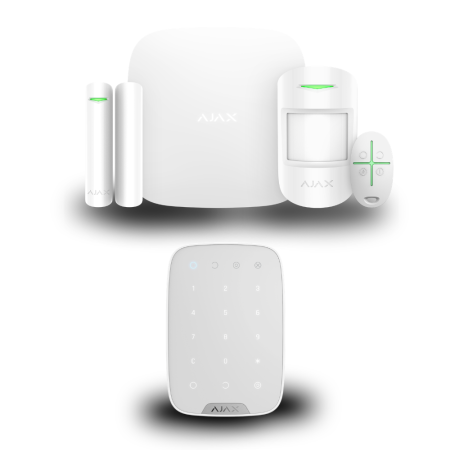 Комплект сигналізації Ajax StarterKit 2 + KeyPad (White)