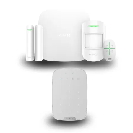 Комплект сигналізації Ajax StarterKit 2 + KeyPad Plus (White)