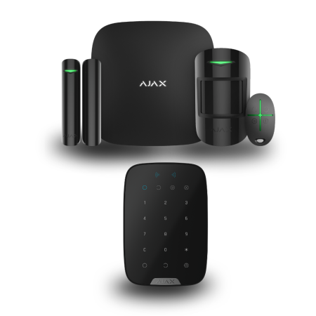 Комплект сигналізації Ajax StarterKit 2 + KeyPad Plus (Black)