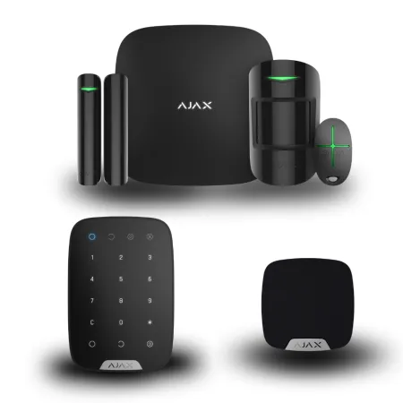 Комплект сигналізації Ajax StarterKit 2 + HomeSiren + KeyPad (Black)