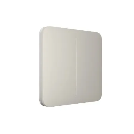 Розумний двоклавішний прохідний вимикач Ajax LightSwitch (2-gang/2-way) (Устричний)