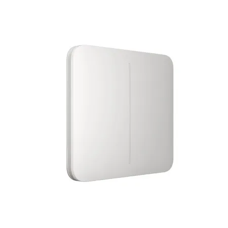 Розумний двоклавішний прохідний вимикач Ajax LightSwitch (2-gang/2-way) (Білий)
