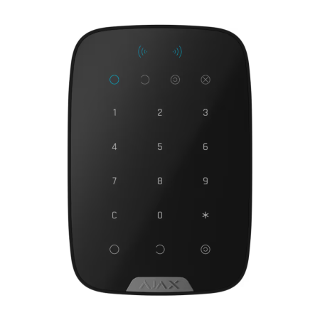 Бездротова сенсорна клавіатура Ajax Superior KeyPad Plus G3 Jeweller (Black) (139675.83.BL1)