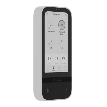 Бездротова клавіатура з сенсорним екраном Ajax Superior KeyPad TouchScreen G3 Jeweller (Білий) (149672.148.WH1)  у Запоріжжі