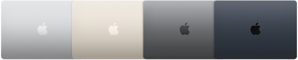 в яких кольорах виробляють MacBook Air M2