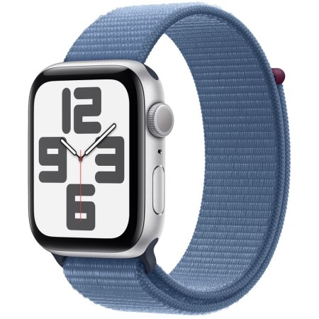 Apple Watch SE 2 2023 44mm Silver Aluminum Case with Winter Blue Sport Loop  у Львові