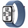 Apple Watch SE 2 2023 44mm Silver Aluminum Case with Winter Blue Sport Loop (MREF3)