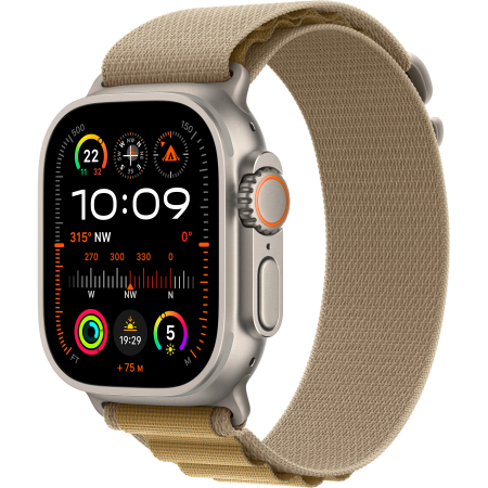 Apple Watch Ultra 2 49mm Natural Titanium Case with Tan Alpine Loop - Medium (MX4F3UL/A)  у Чернігові