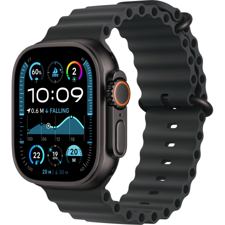 Apple Watch Ultra 2 49mm Black Titanium Case with Black Ocean Band (MX4P3UL/A)  у Тернополі
