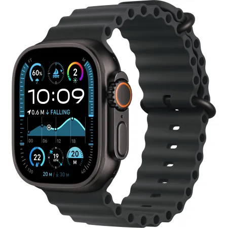 Apple Watch Ultra 2 49mm Black Titanium Case with Black Ocean Band (MX4P3UL/A)