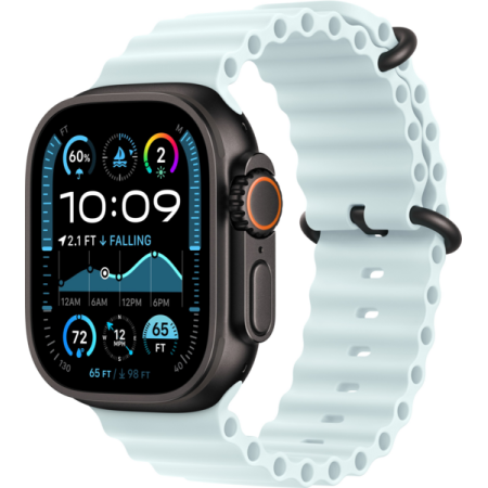Apple Watch Ultra 2 49mm Black Titanium Case with Ice Blue Ocean Band (MYP83UL/A)  у Тернополі
