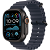 Apple Watch Ultra 2 49mm Black Titanium Case with Navy Ocean Band (MYPA3)