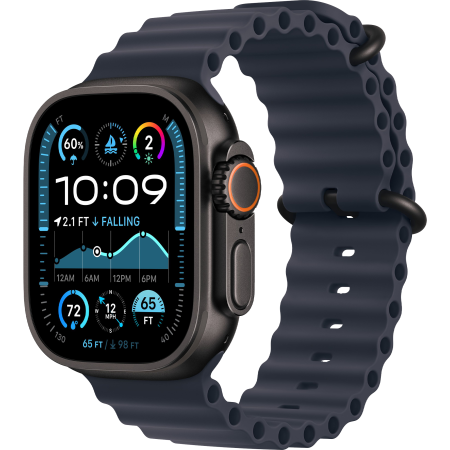 Apple Watch Ultra 2 49mm Black Titanium Case with Navy Ocean Band (MYPA3UL/A)  у Чернігові