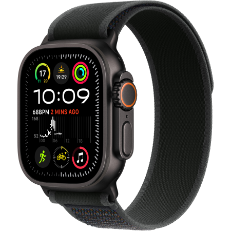 Apple Watch Ultra 2 49mm Black Titanium Case with Black Trail Loop - S/M (MX4U3UL/A)  у Чернігові