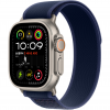 Apple Watch Ultra 2 49mm Natural Titanium Case with Blue Trail Loop - M/L (MX4L3)