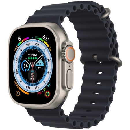 Apple Watch Ultra 49mm Titanium Case with Midnight Ocean Band