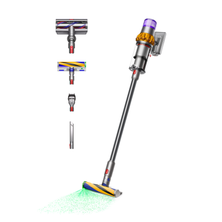 Бездротовий пилосос Dyson V15 Detect Absolute 2023 Yellow/Nickel (446986-01)