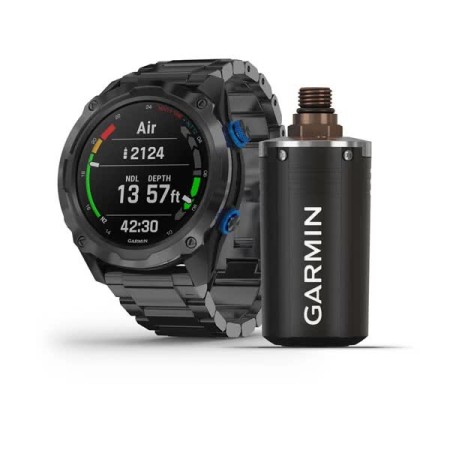 Смартгодинник Garmin Descent Mk2i Bundle Titanium Carbon Grey DLC with DLC Titanium Band with Descent T1 (010-02132-12)