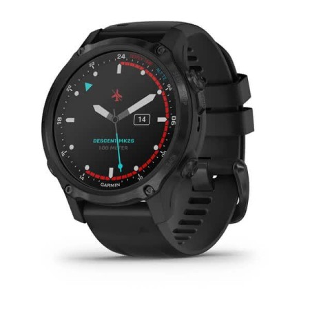 Смартгодинник Garmin Descent Mk2S Carbon Grey DLC with Black Silicone Band (010-02403-04)