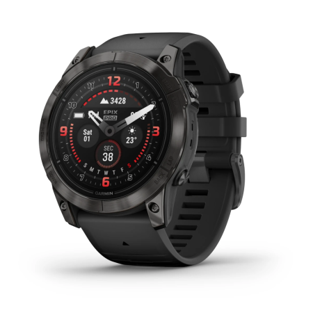 Смартгодинник Garmin Epix Pro (Gen 2) Sapphire Edition 51 mm Carbon Grey DLC Titanium with Black Band (010-02804-01)
